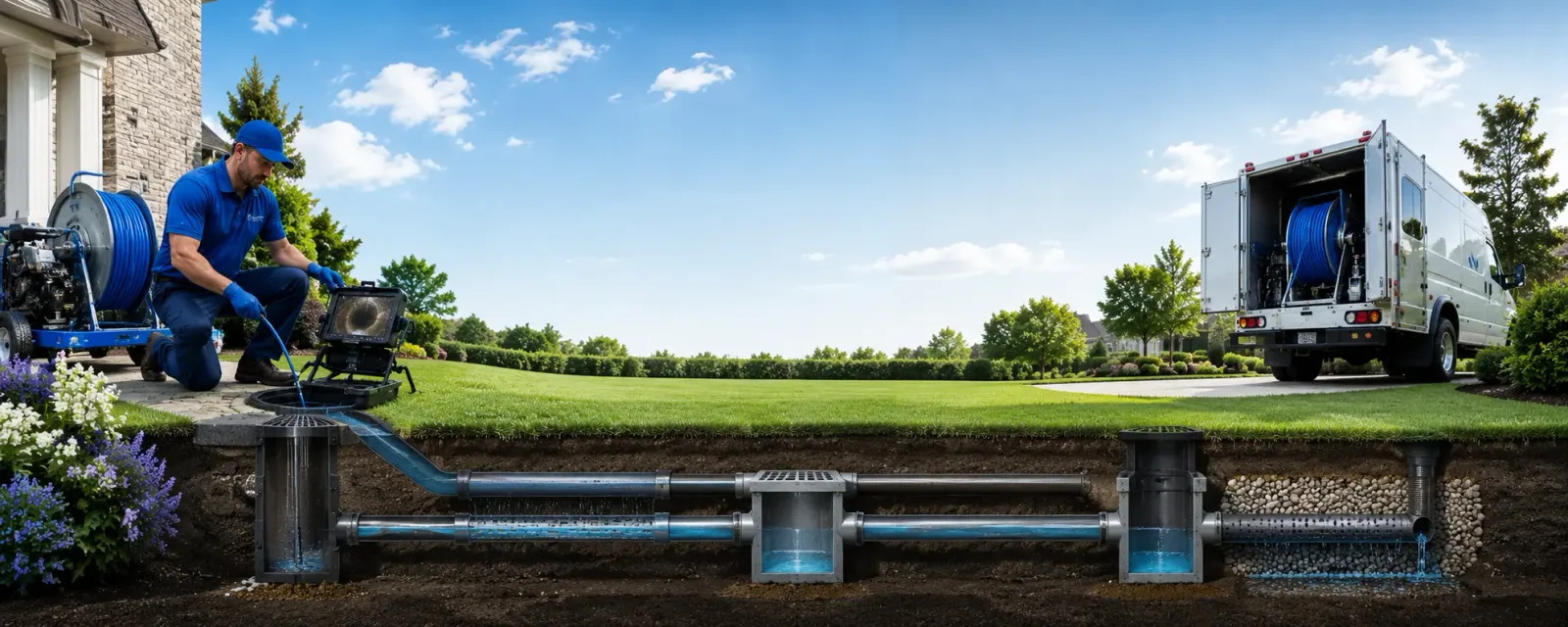 Outdoor drain cleaning information for East Concord, NY